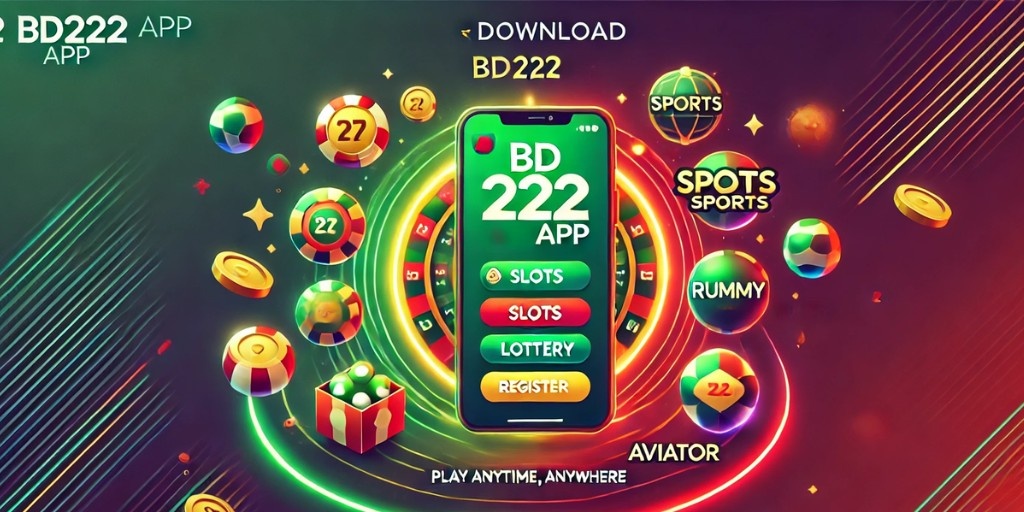BD222 App Download Banner with Android and iOS mobile view